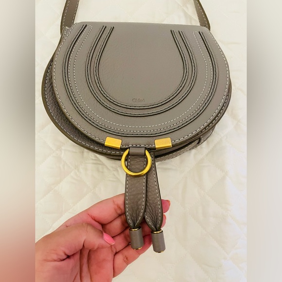 Chloe Small Marcie leather sadle bag. Authentic. No filter .Great condition - Picture 6 of 15